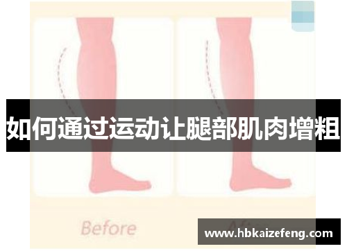 如何通过运动让腿部肌肉增粗